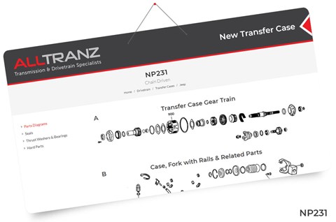 NP231 Transfer Case