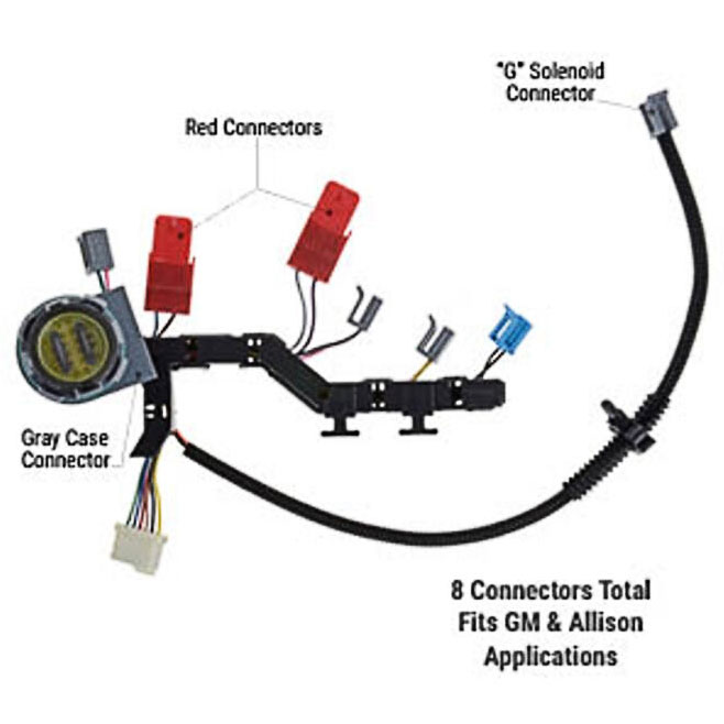 198719 WIRING HARNESS (LT1000) 7 SOLENOIDS Transmissions